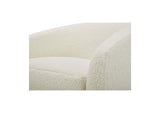 KQ-1015-24-USA Oscy Swivel Chair Faux Shearling White
