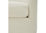 KQ-1015-24-USA Oscy Swivel Chair Faux Shearling White