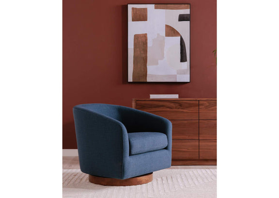 KQ-1015-26-USA Oscy Swivel Chair Dark Atlantic
