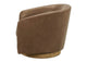 KQ-1015-40-USA Oscy Leather Swivel Chair Tan