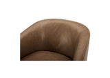 KQ-1015-40-USA Oscy Leather Swivel Chair Tan