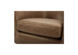 KQ-1015-40-USA Oscy Leather Swivel Chair Tan