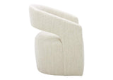 KQ-1024-18-USA Barrow Rolling Dining Chair White Mist