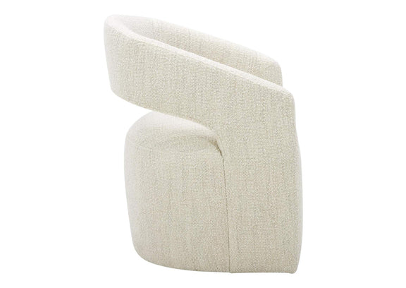 KQ-1024-18-USA Barrow Rolling Dining Chair White Mist