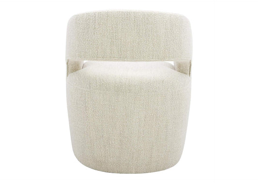 KQ-1024-18-USA Barrow Rolling Dining Chair White Mist