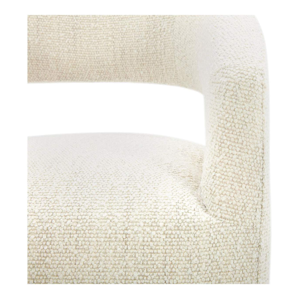 KQ-1024-18-USA Barrow Rolling Dining Chair White Mist