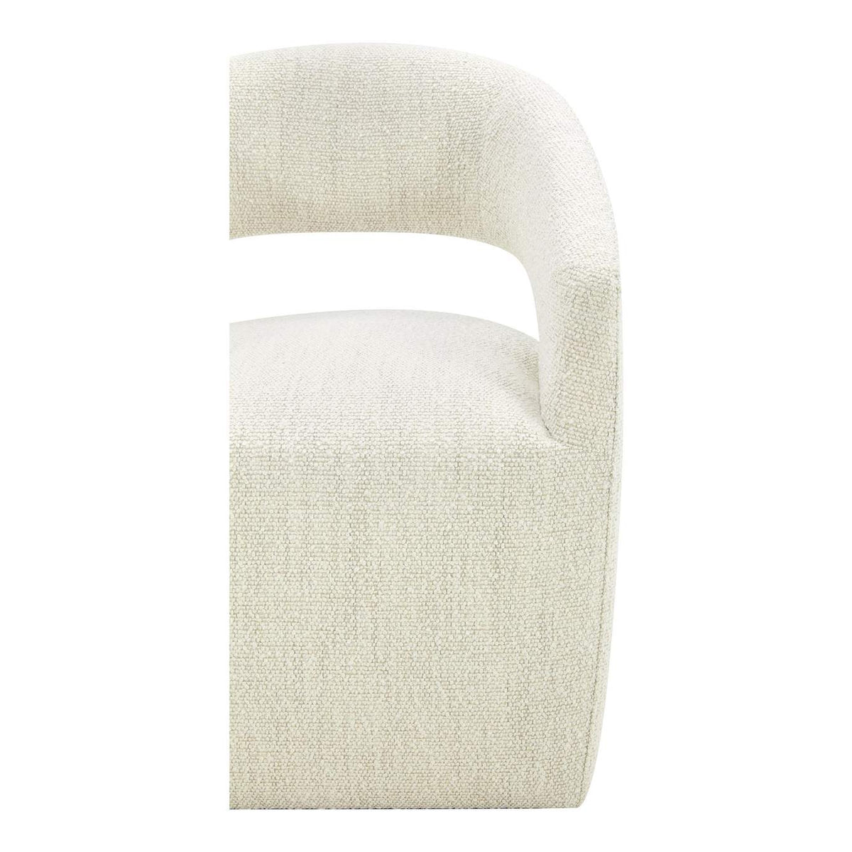 KQ-1024-18-USA Barrow Rolling Dining Chair White Mist