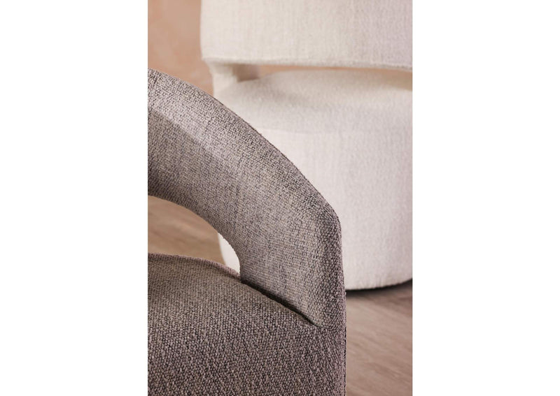 KQ-1024-18-USA Barrow Rolling Dining Chair White Mist