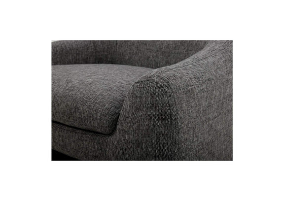 KQ-1025-25-USA Kenzie Accent Chair Shadowed Grey