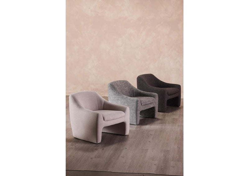 KQ-1025-25-USA Kenzie Accent Chair Shadowed Grey