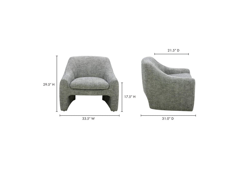 KQ-1025-37-USA Kenzie Accent Chair Slated Moss