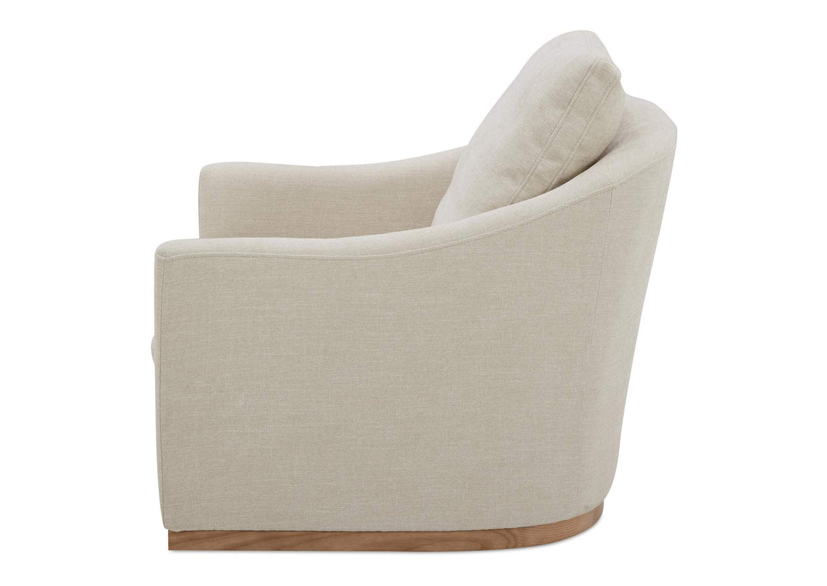 KQ-1029-34-USA Linden Swivel Chair Soft Beige
