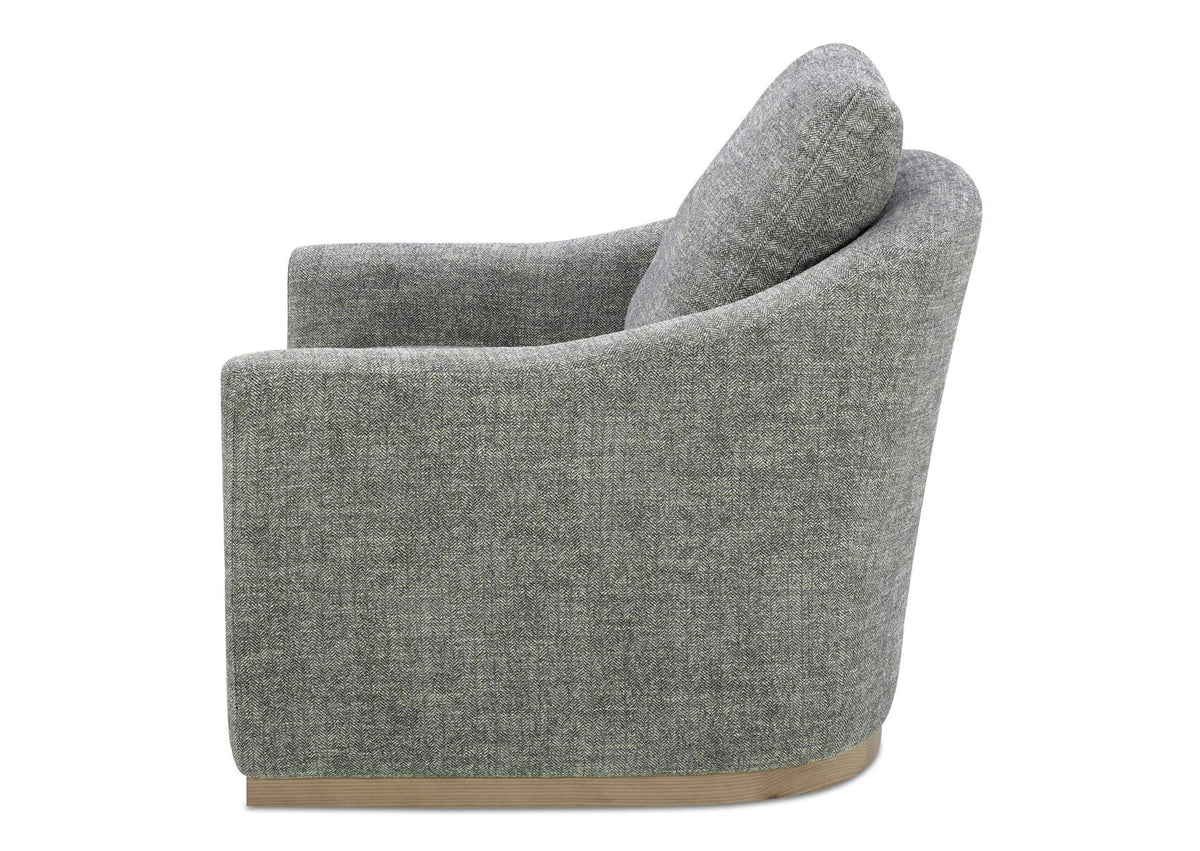 KQ-1029-37-USA Linden Swivel Chair Slated Moss