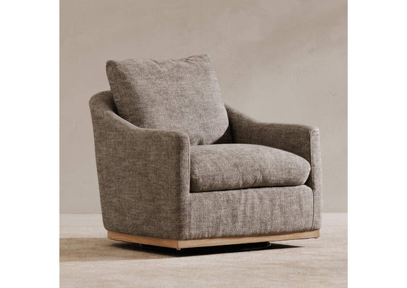 KQ-1029-37-USA Linden Swivel Chair Slated Moss