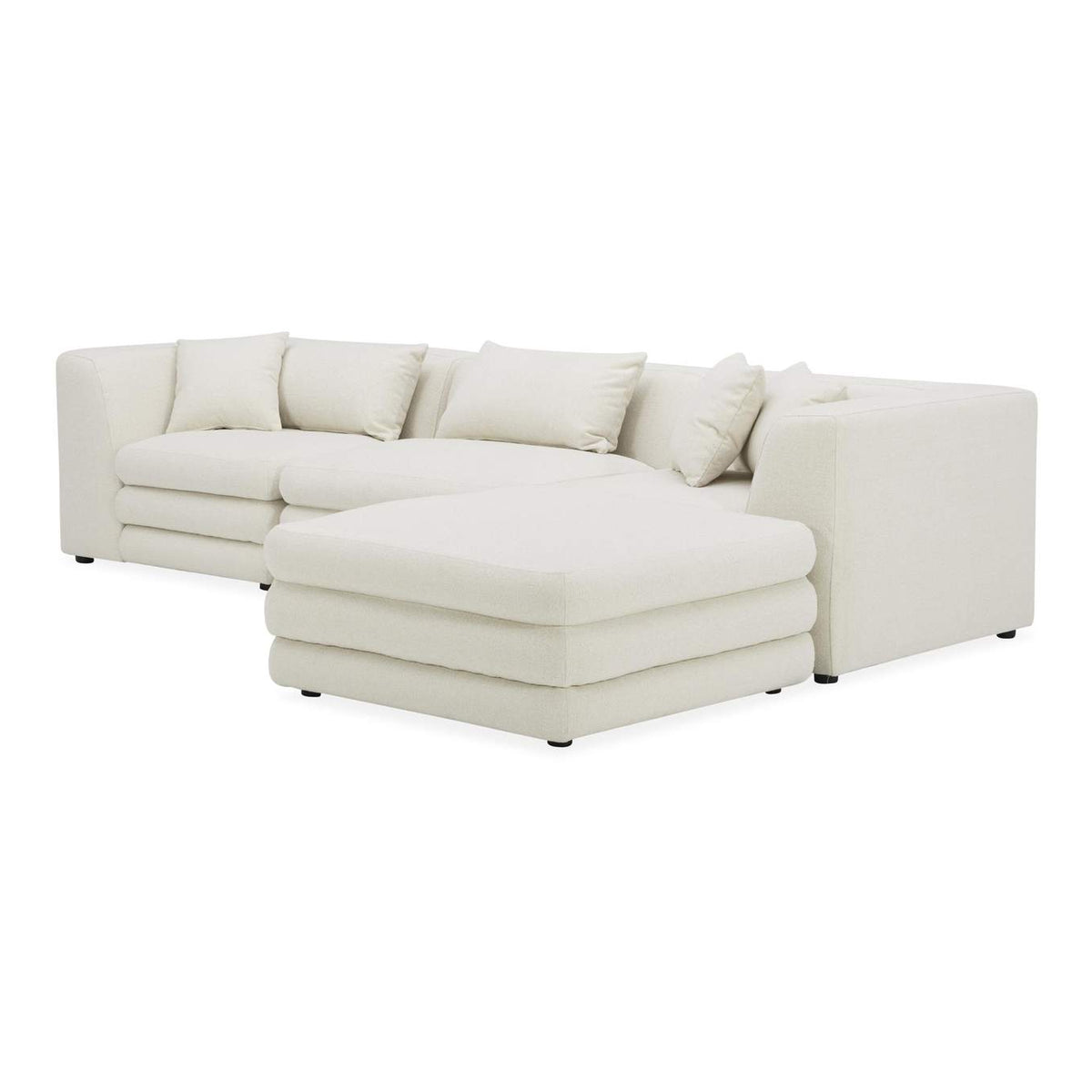 KQ-1037-18 Lowtide Lounge Modular Sectional Warm White