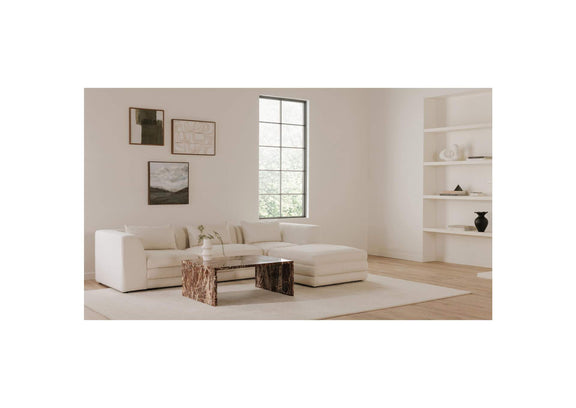 KQ-1037-18 Lowtide Lounge Modular Sectional Warm White