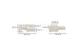 KQ-1038-18 Lowtide Nook Modular Sectional Warm White