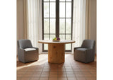 KQ-1045-26-USA Maisie Rolling Dining Chair Slate Blue