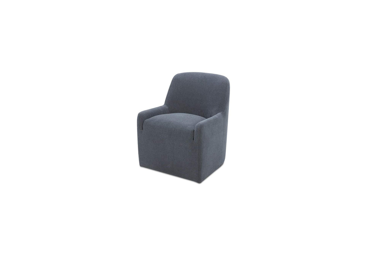KQ-1045-26-USA Maisie Rolling Dining Chair Slate Blue
