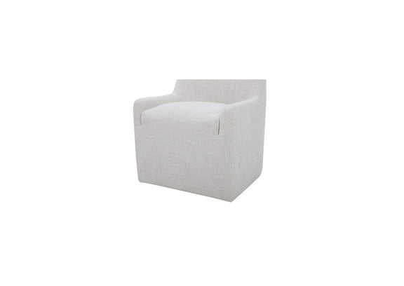 KQ-1045-34-USA Maisie Rolling Dining Chair Flecked Oat