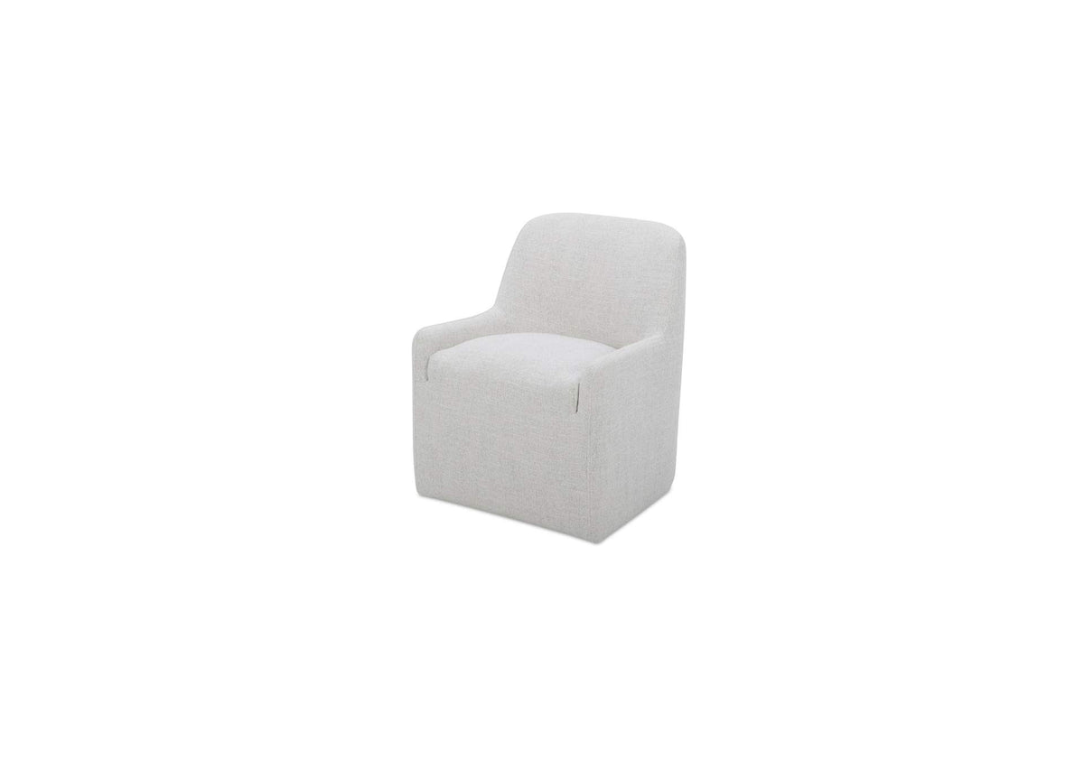KQ-1045-34-USA Maisie Rolling Dining Chair Flecked Oat