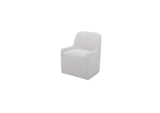 KQ-1045-34-USA Maisie Rolling Dining Chair Flecked Oat