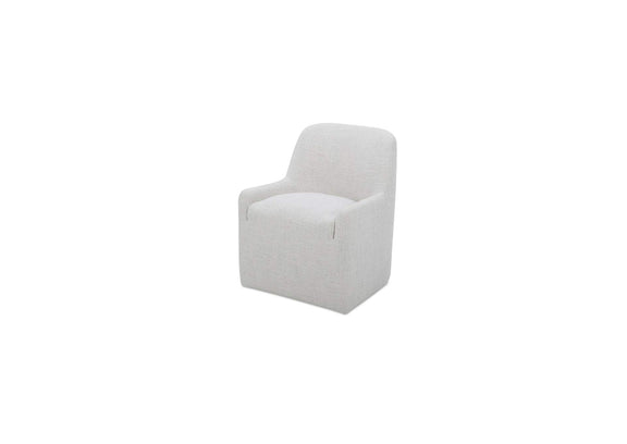 KQ-1045-34-USA Maisie Rolling Dining Chair Flecked Oat