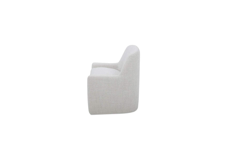 KQ-1045-34-USA Maisie Rolling Dining Chair Flecked Oat