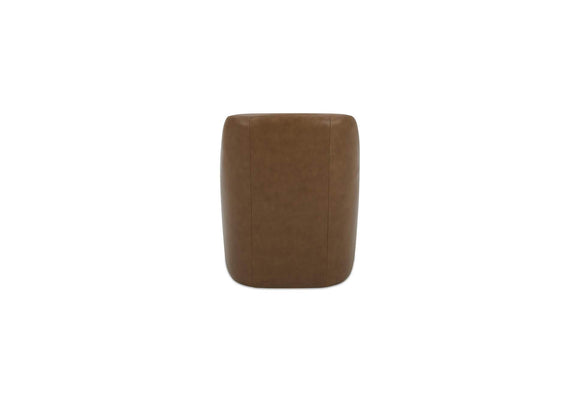 KQ-1045-40-USA Maisie Rolling Dining Chair Tan Leather