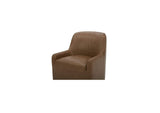 KQ-1045-40-USA Maisie Rolling Dining Chair Tan Leather