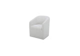 KQ-1046-05-USA Sandy Rolling Dining Chair Off White