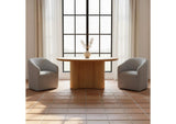 KQ-1046-15-USA Sandy Rolling Dining Chair Grey