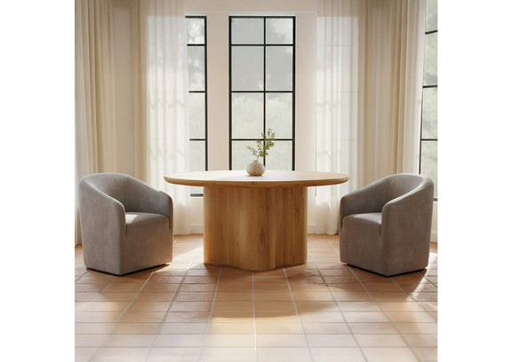 KQ-1046-39-USA Sandy Rolling Dining Chair Taupe