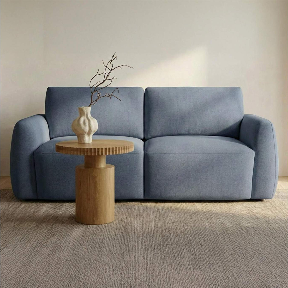 KQ-1048-26-USA Callie Sofa 68 in. Slate Blue