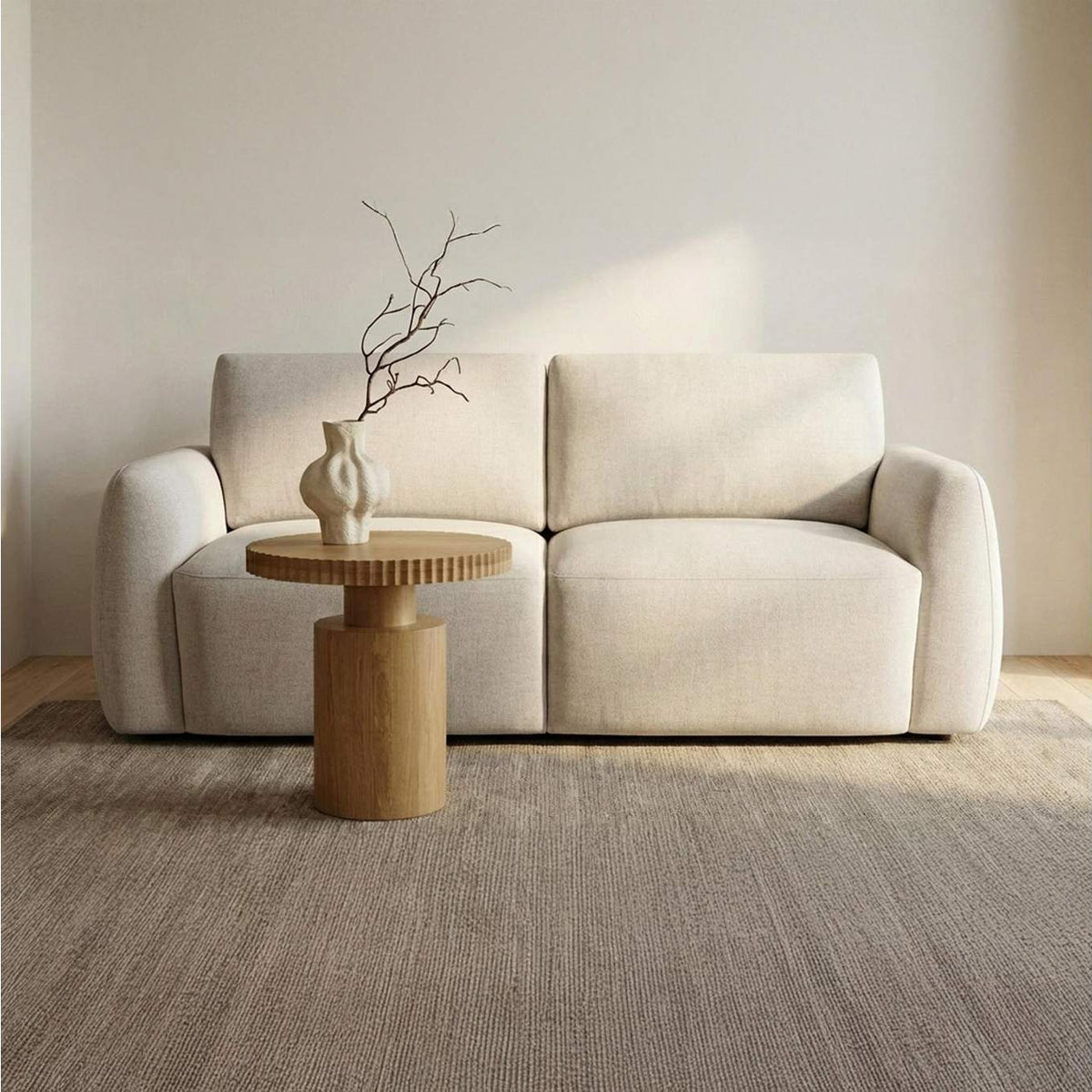 KQ-1048-34-USA Callie Sofa 68 in. Flecked Oat