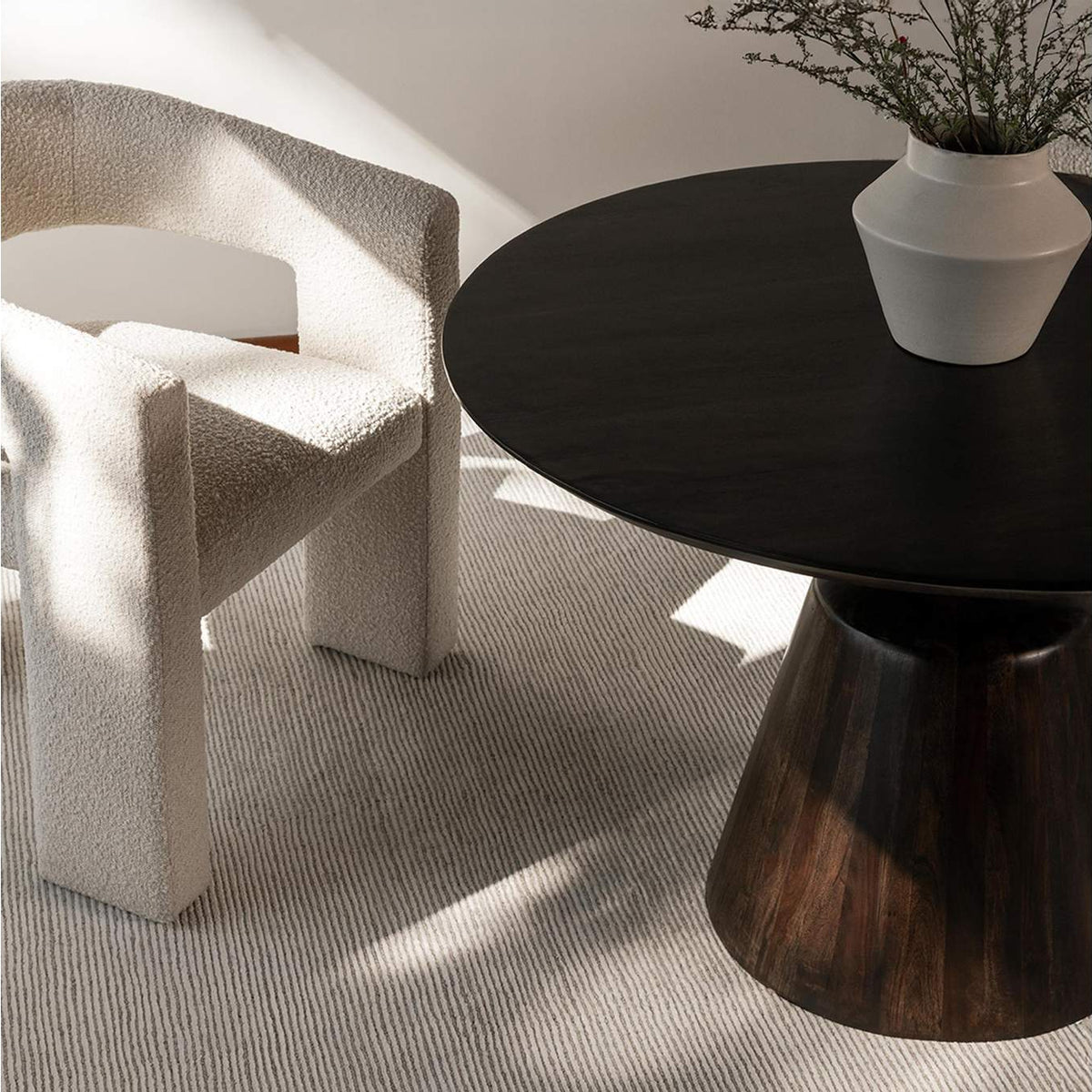 KY-1003-25-0 Myron Dining Table Dark Brown