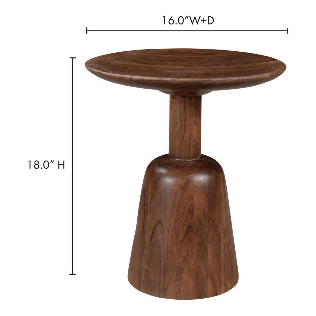 KY-1014-20 Nels End Table Dark Brown