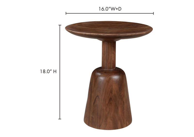 KY-1014-20 Nels End Table Dark Brown