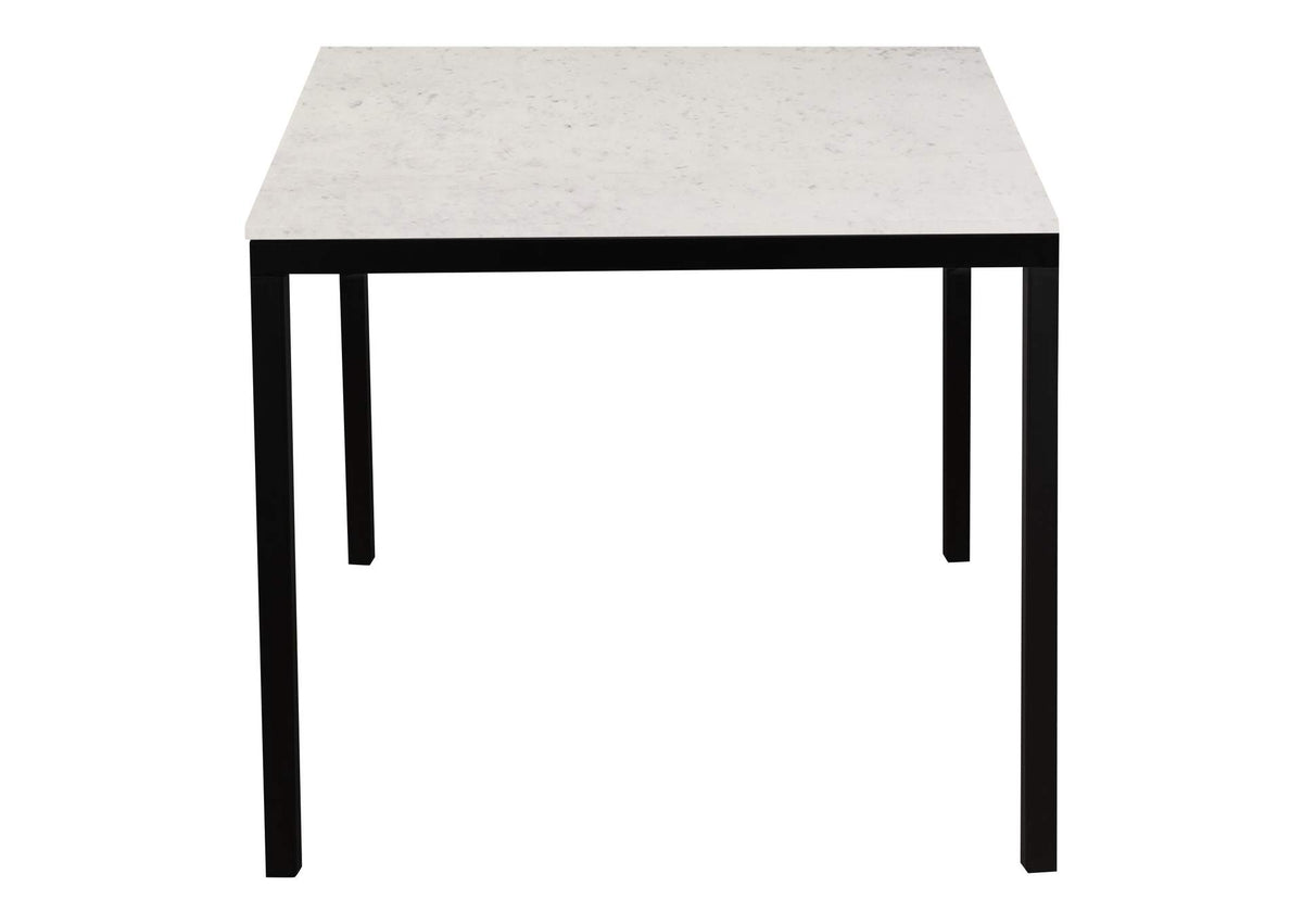 KY-1021-02-0 Parson Marble Small Dining Table White