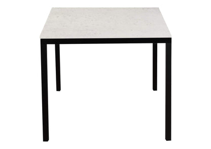 KY-1021-02-0 Parson Marble Small Dining Table White