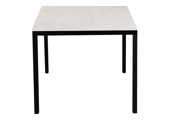 KY-1021-02-0 Parson Marble Small Dining Table White