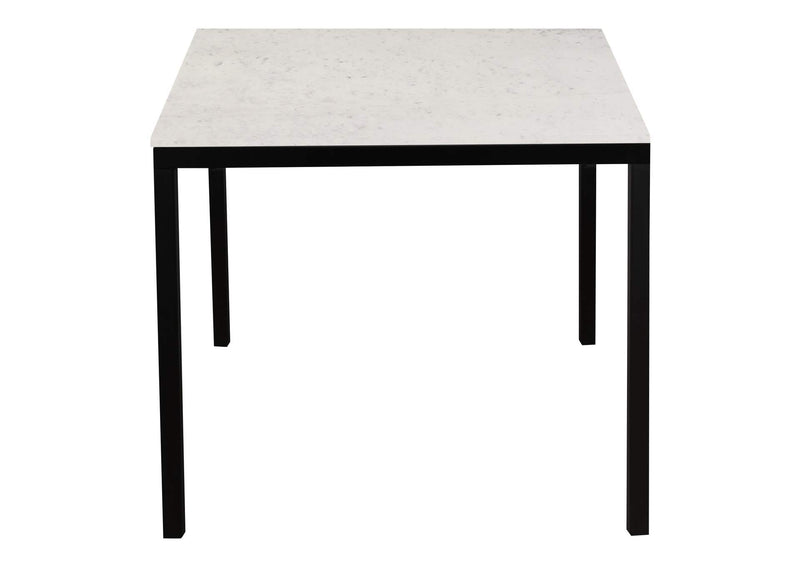KY-1021-02-0 Parson Marble Small Dining Table White