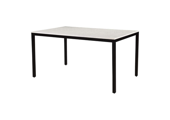 KY-1021-02-0 Parson Marble Small Dining Table White