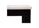 KY-1021-02-0 Parson Marble Small Dining Table White