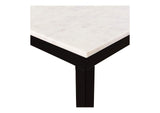 KY-1021-02-0 Parson Marble Small Dining Table White