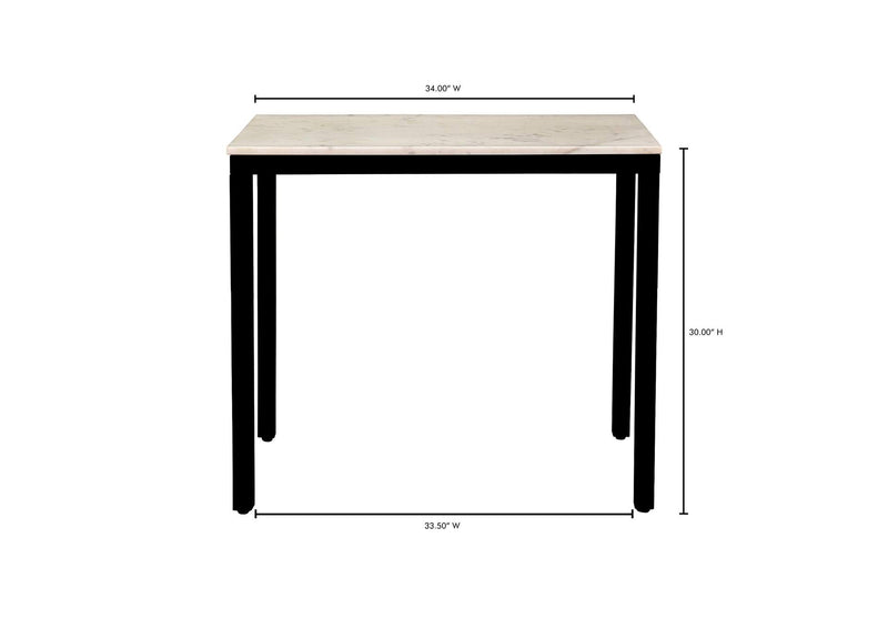 KY-1025-02-0 Parson Marble Mini Desk White