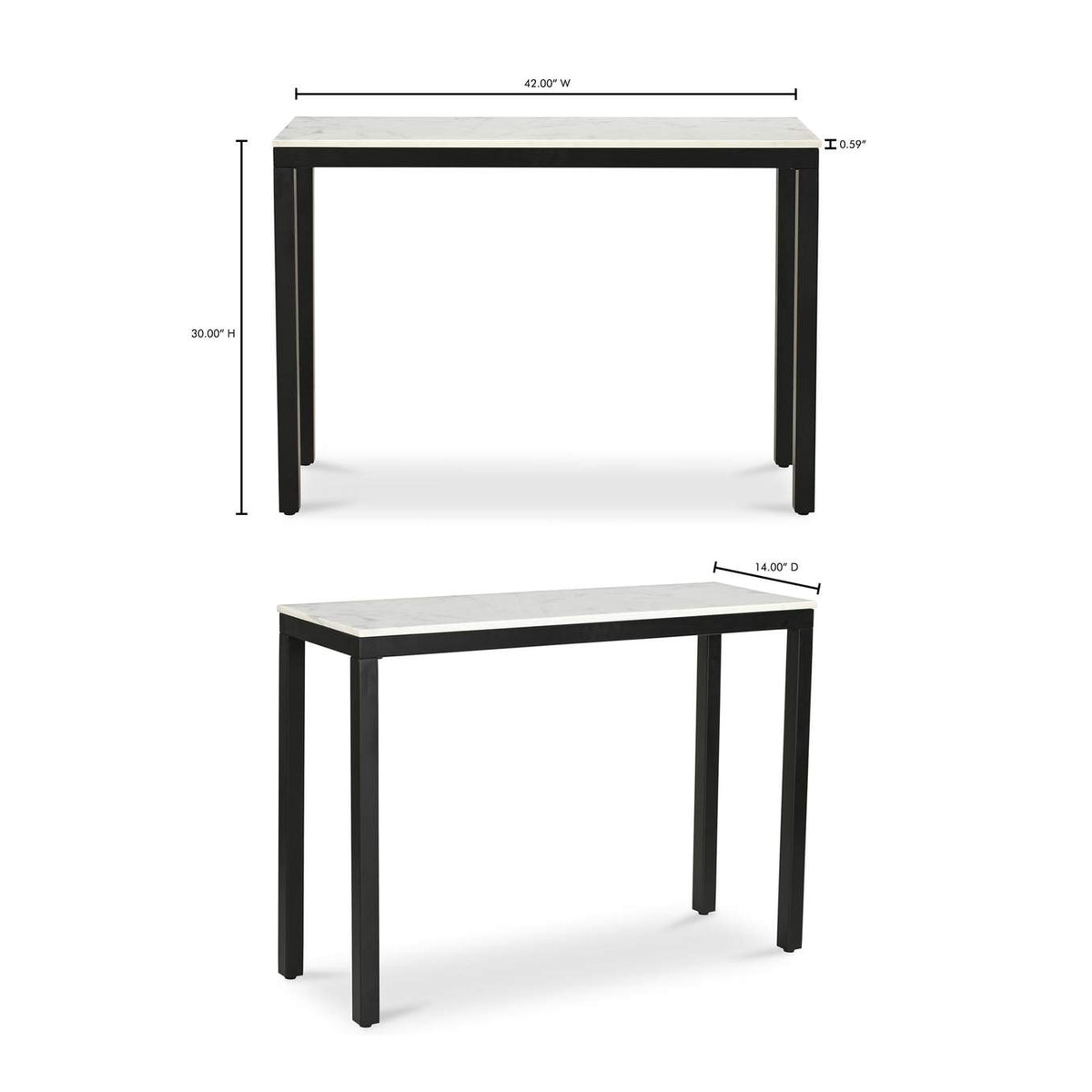 KY-1035-02-0 Parson Console Table White