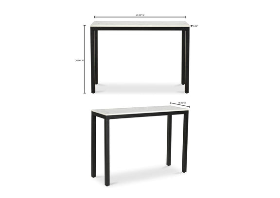 KY-1035-02-0 Parson Console Table White