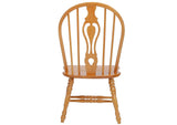 DLU-TBX4866-124S-LO5PC Sunset Trading 5 Piece Pedestal Butterfly Leaf Dining Set with Keyhole Chairs