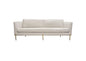 Lane Sofa in Light Cream Fabric with Gold Metal Legs by Diamond Sofa